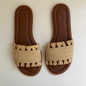 Jcrew raffia sandals